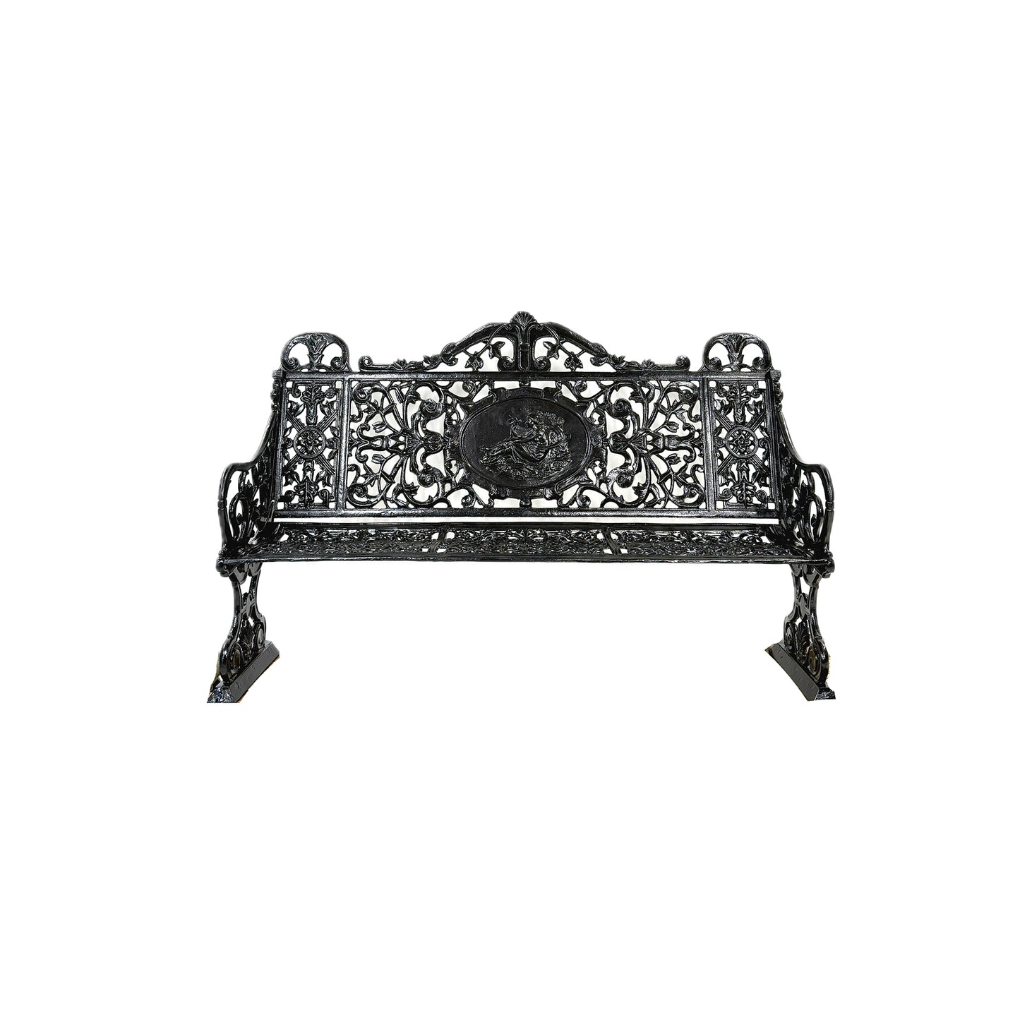 Ornamental Iron Garden Bench