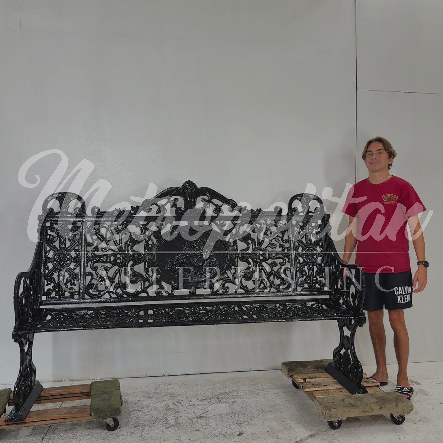 Ornamental Iron Garden Bench