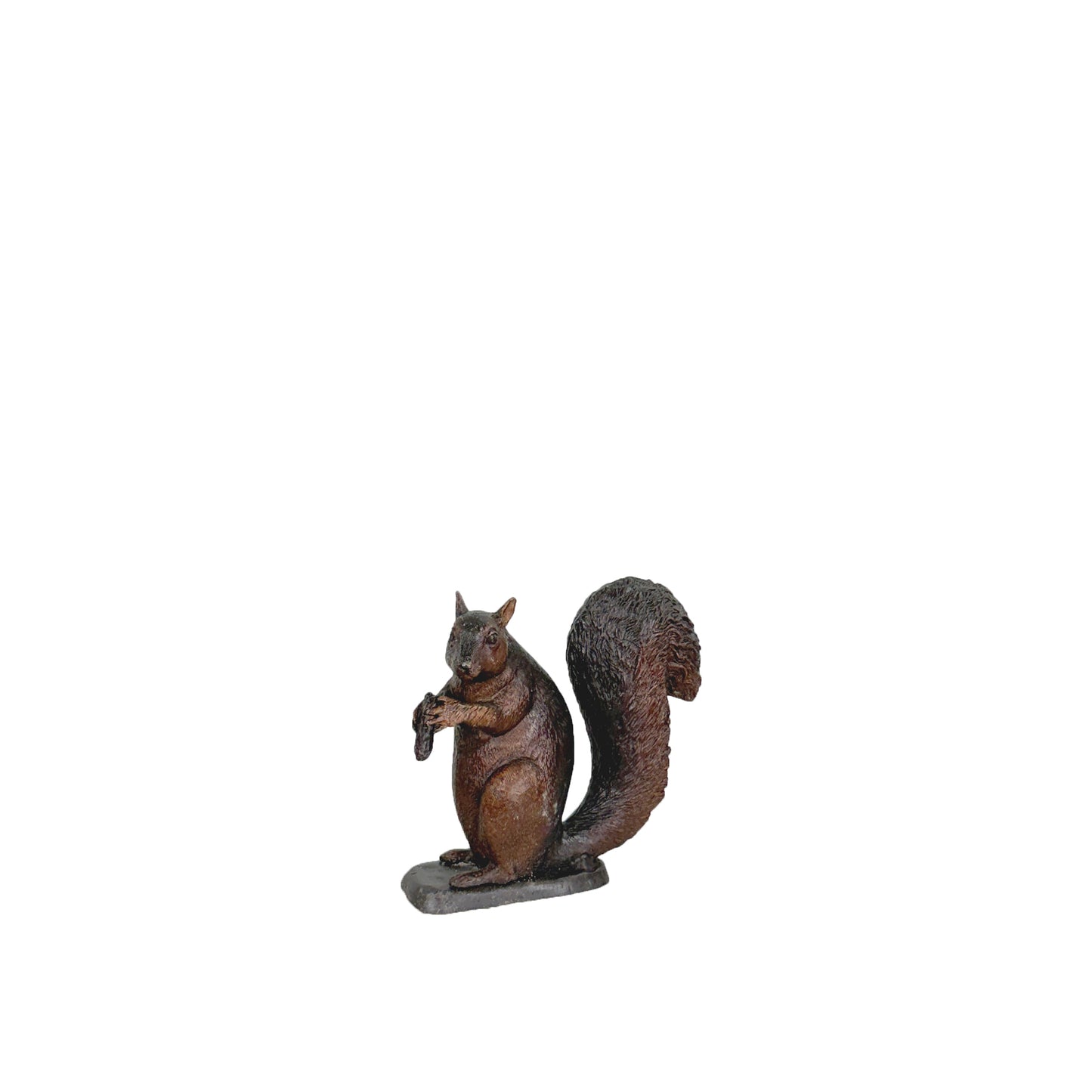 Small Squirrel Table-top Bronze Statue
