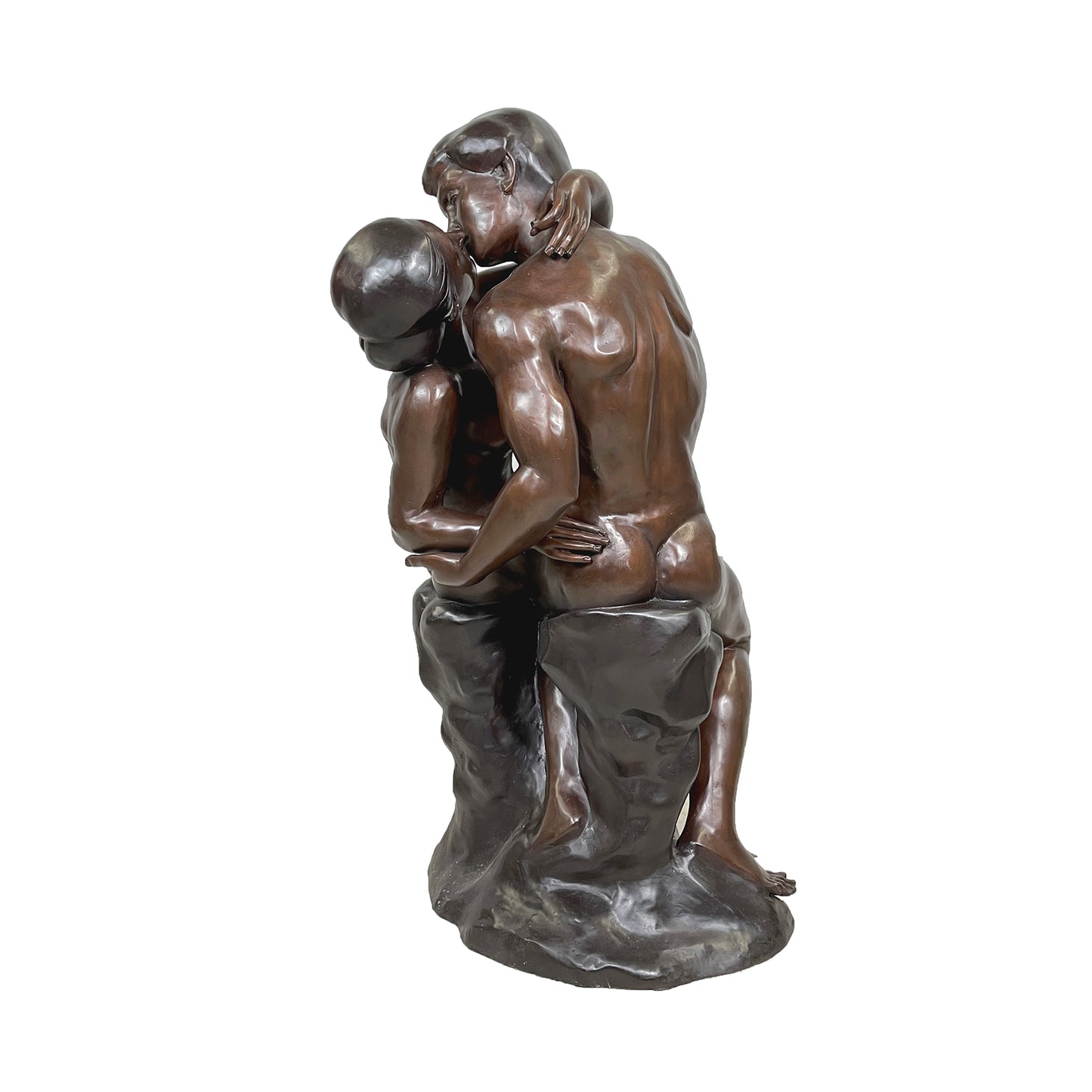 Large 'The Kiss' Bronze Statue