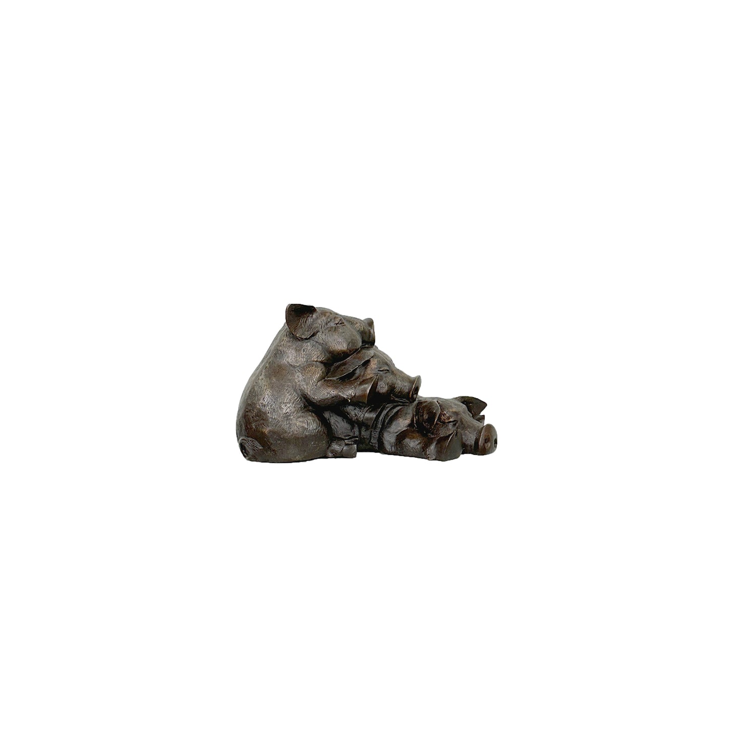 Pile of Piglets Bronze Table-top Statue