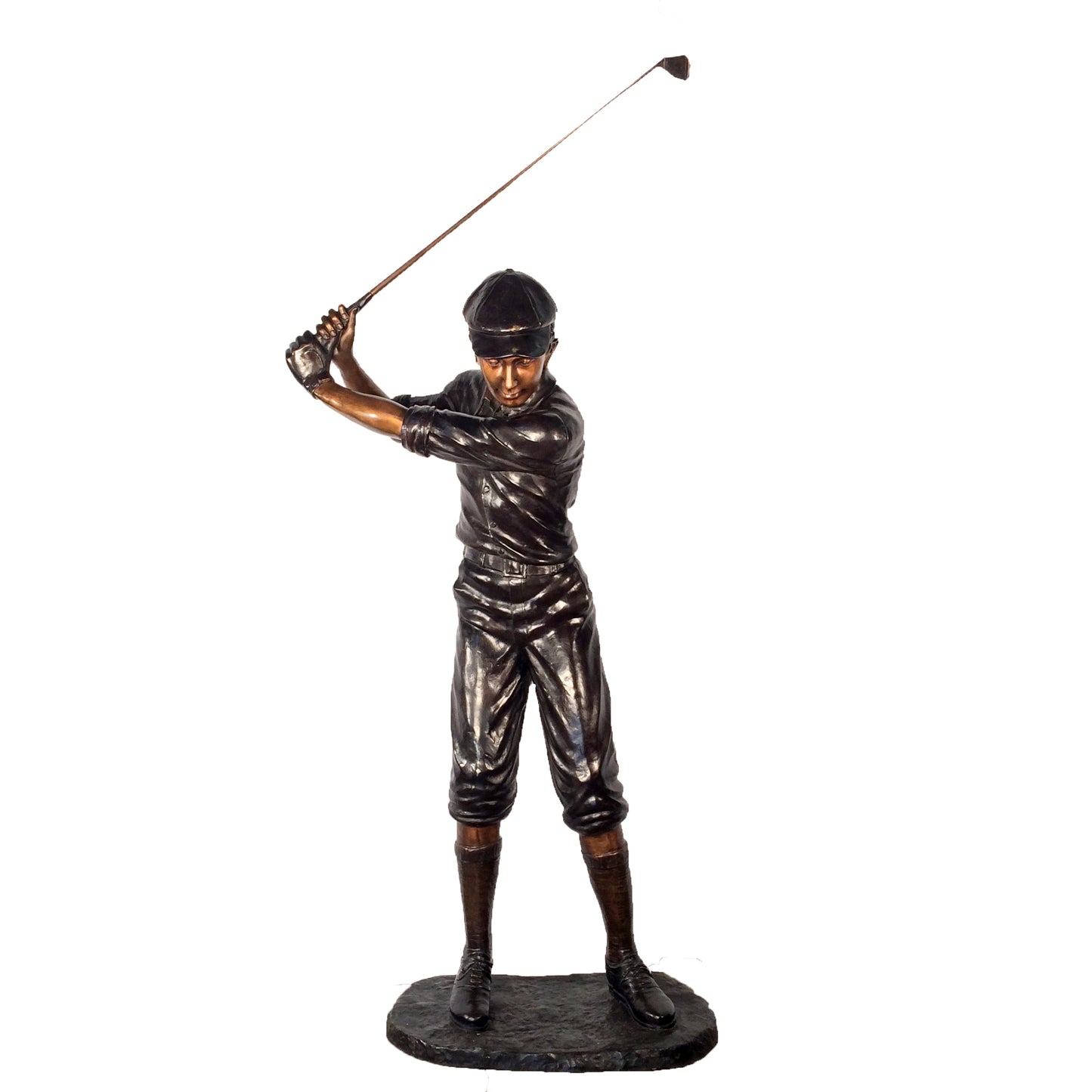 Life-size Male Golfer Bronze Statue
