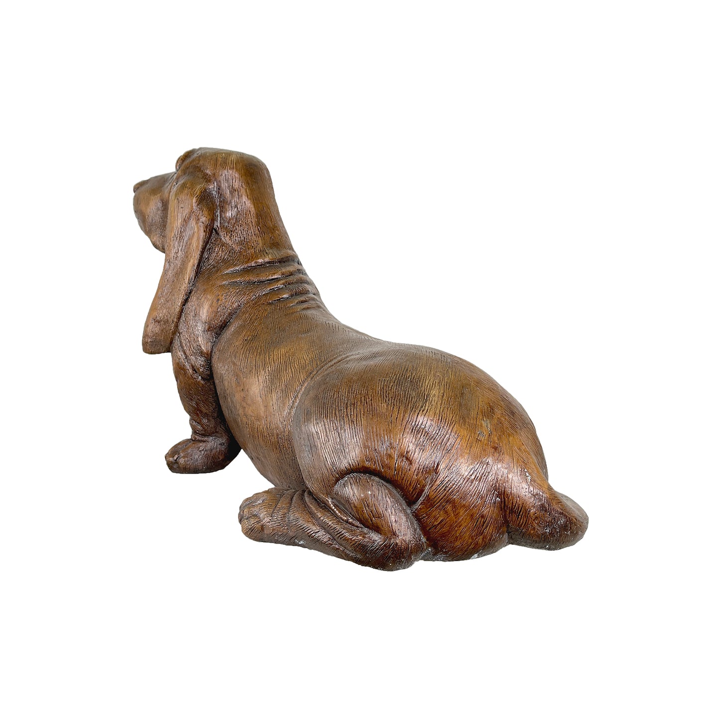 Basset Hound Dog Bronze Statue