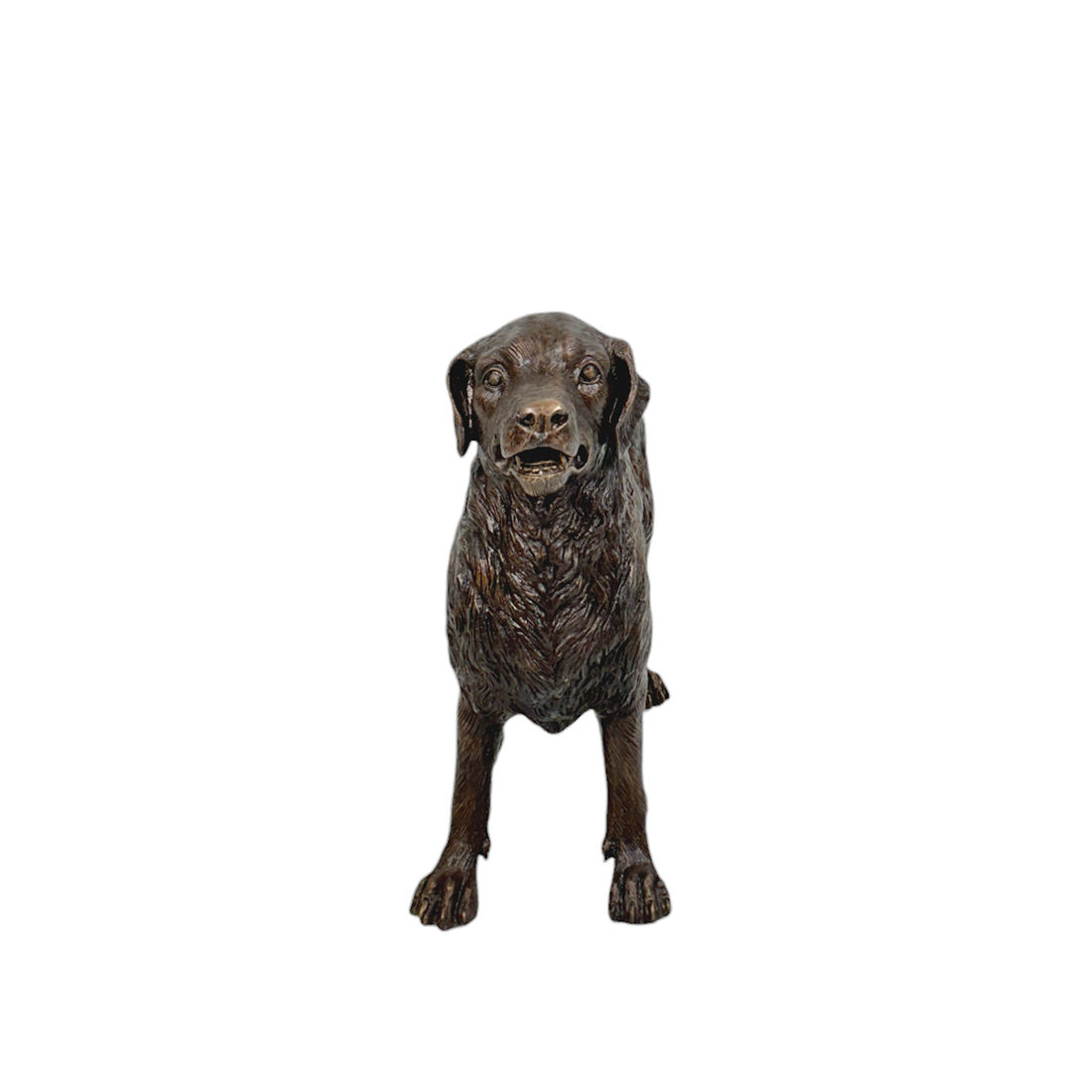 Golden Retriever Bronze Statue