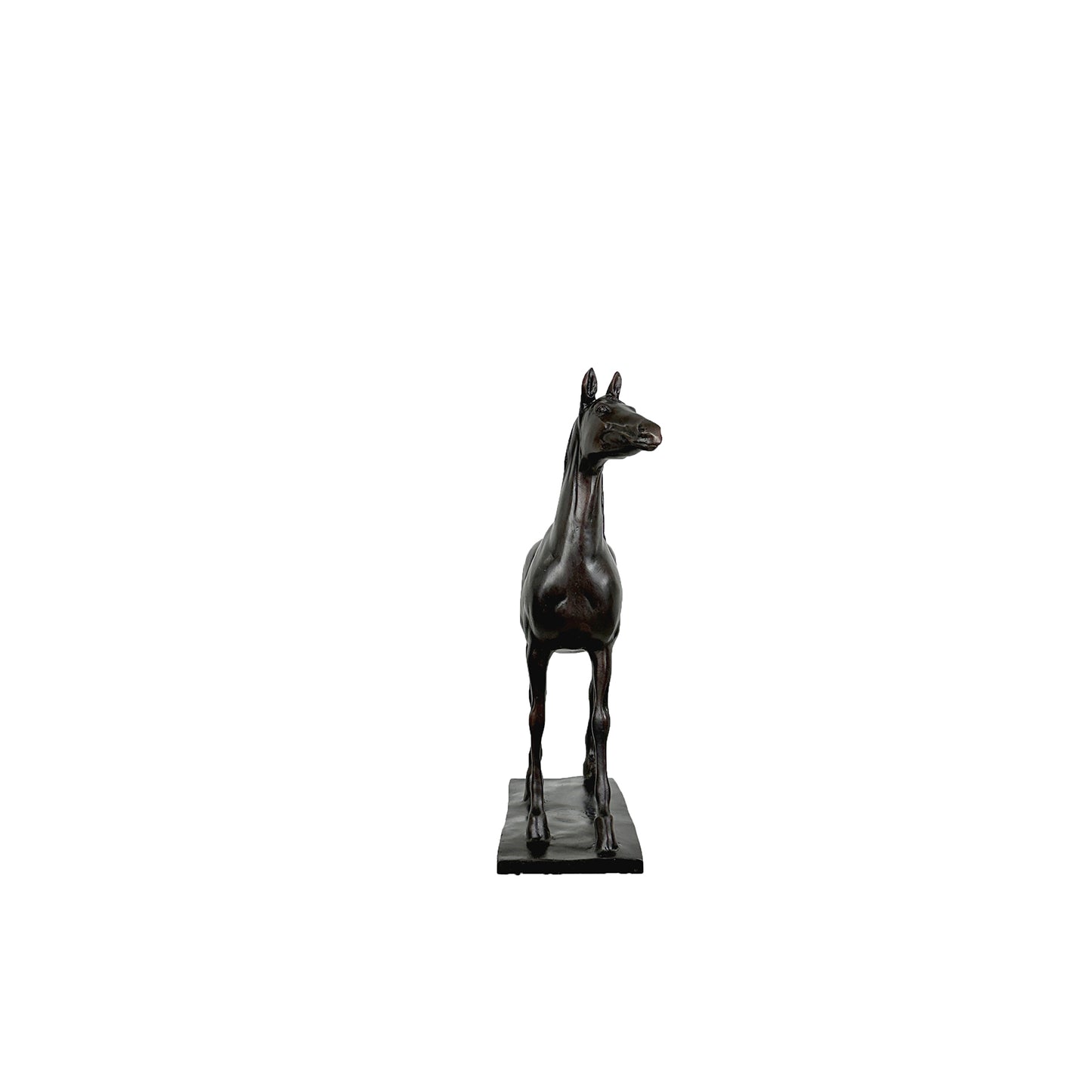 Standing Horse on Base Table-top Bronze Sculpture