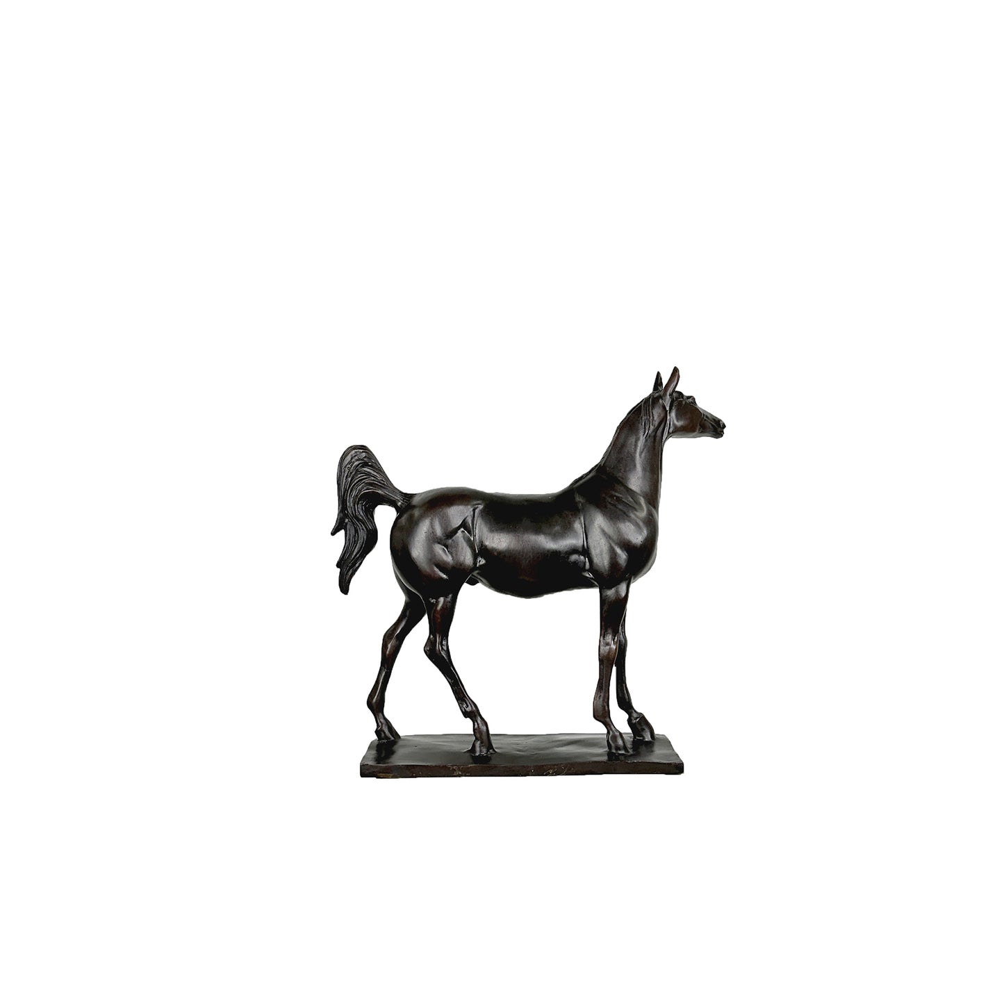 Standing Horse on Base Table-top Bronze Sculpture
