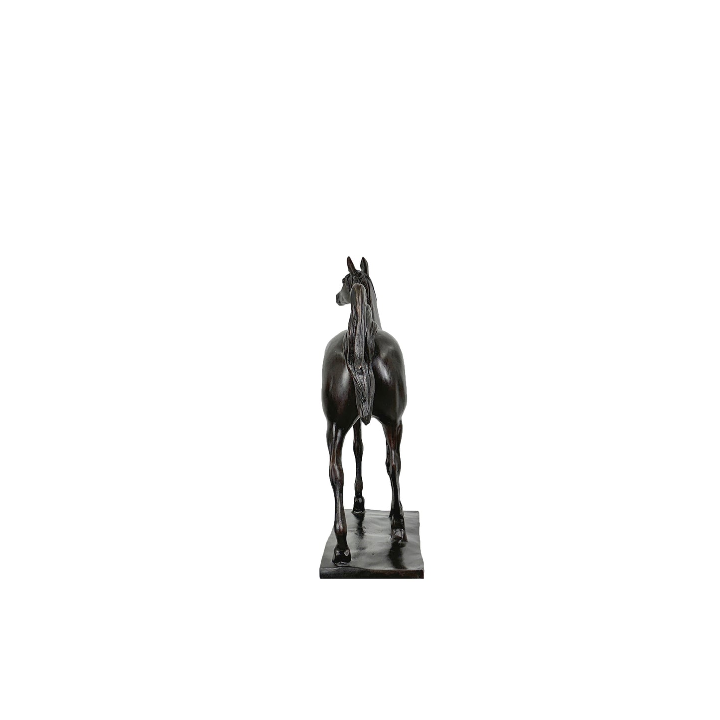 Standing Horse on Base Table-top Bronze Sculpture