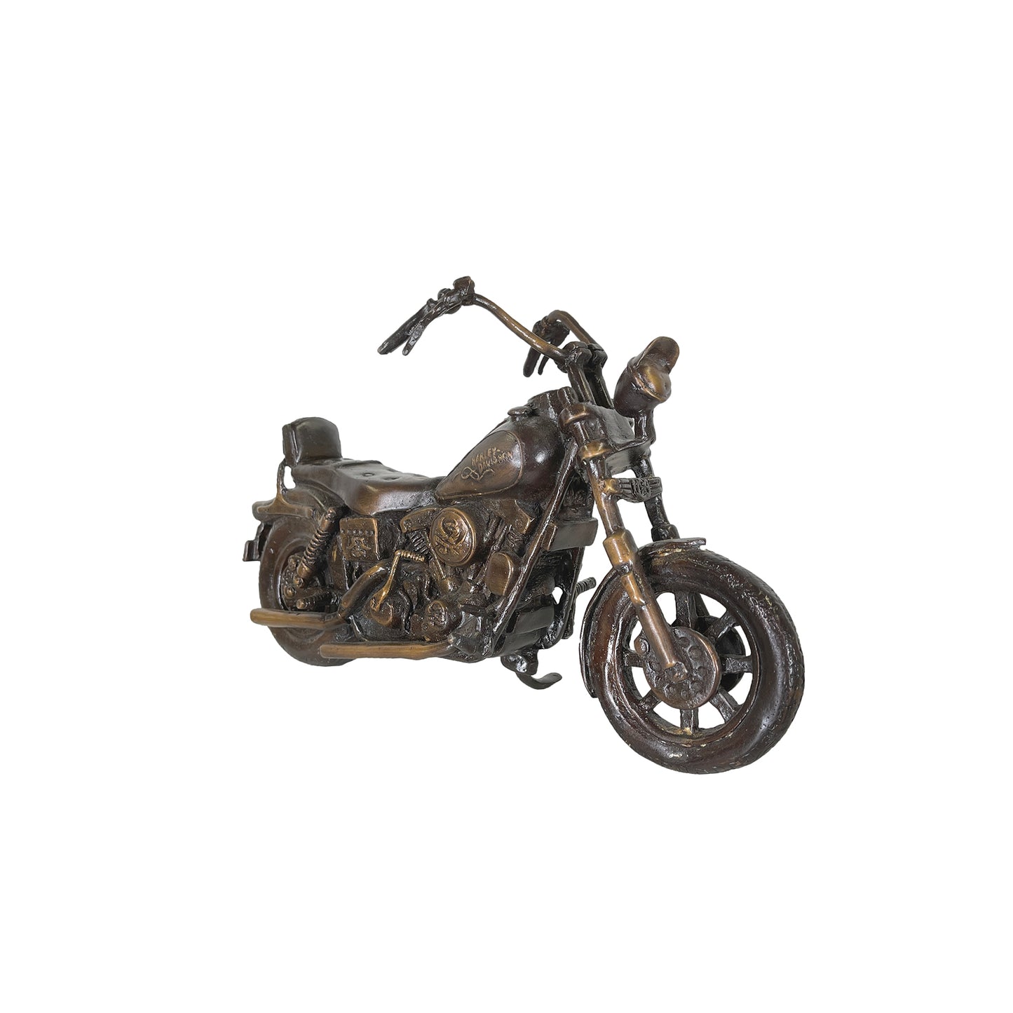 Motorcycle Table-top Bronze Statue