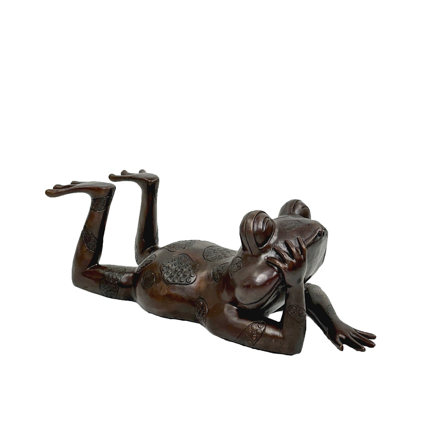 Thinking Frog Bronze Fountain Statue