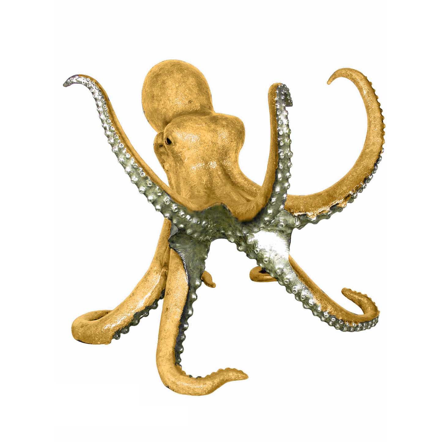 Octopus Bronze Table Base Statue