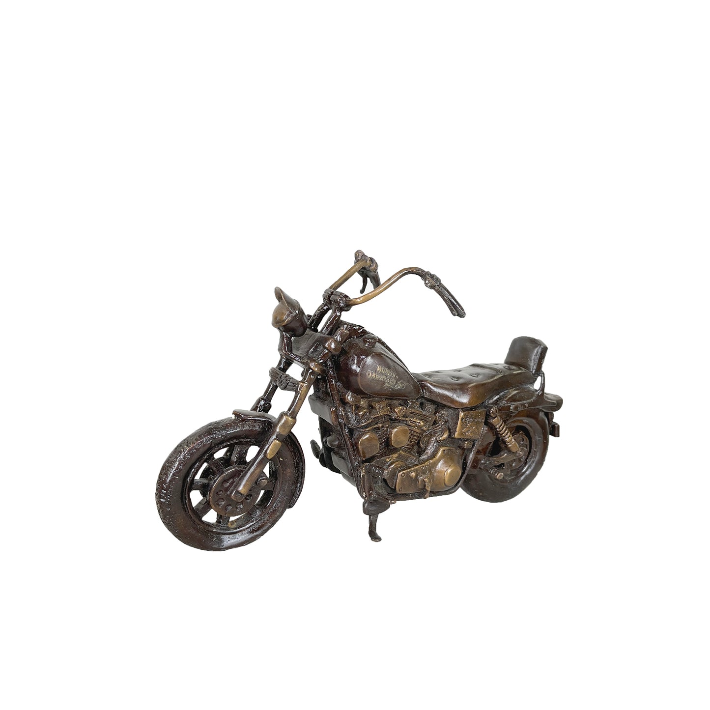 Motorcycle Table-top Bronze Statue
