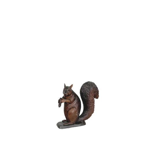 Small Squirrel Table-top Bronze Statue