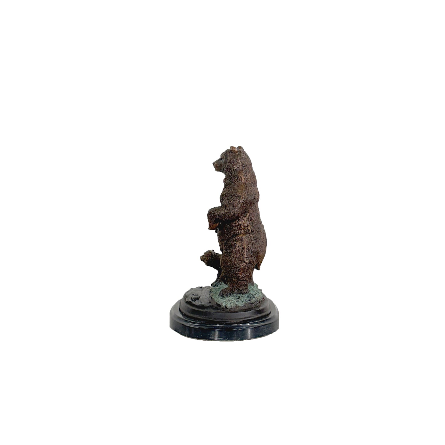 Standing Bear & Cub Table-top Bronze Statue
