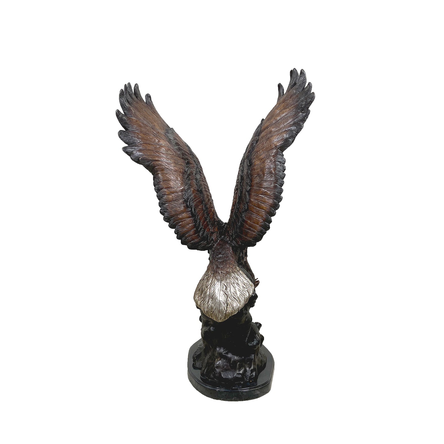 Eagle catching Fish Table-top Bronze Statue