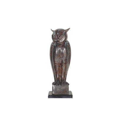 Contemporary Owl Table-top Bronze Statue
