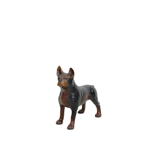 French Bulldog Bronze Statue