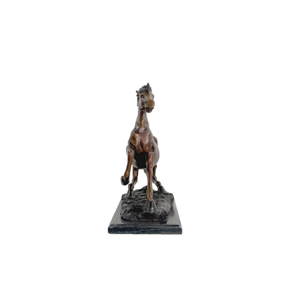 Trotting Horse Table-top Bronze Statue
