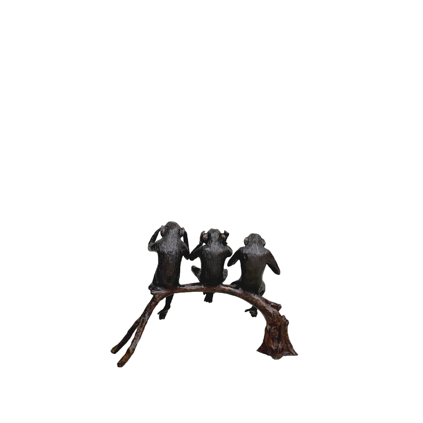 Three Wise Monkeys Table-top Bronze Statue