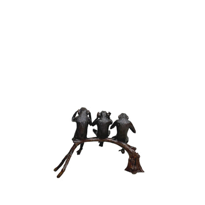 Three Wise Monkeys Table-top Bronze Statue