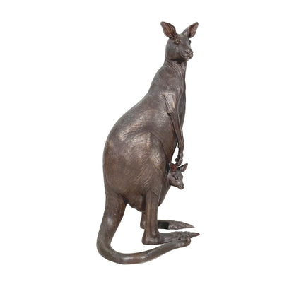 Mother Kangaroo with Baby Bronze Statue