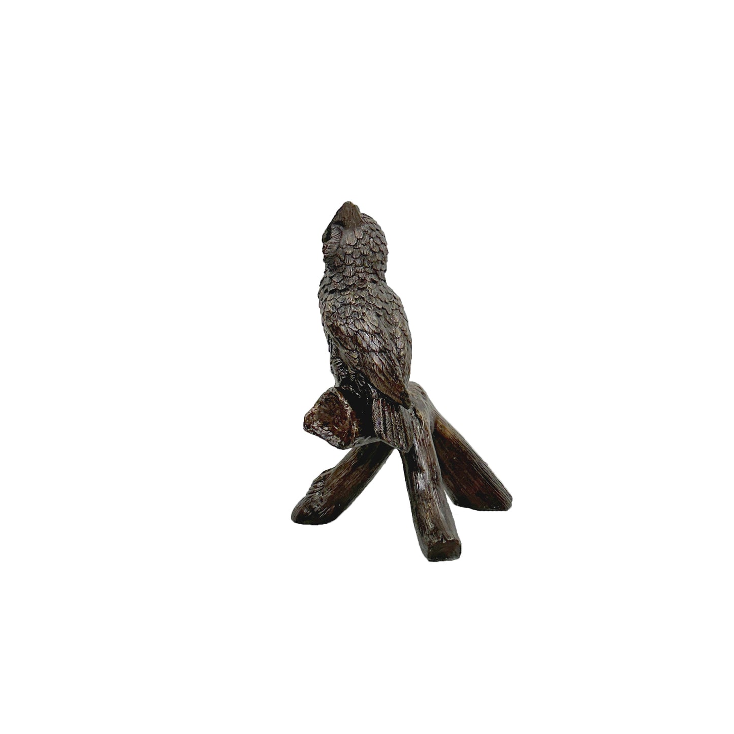Owl on Tree Branch Bronze Statue