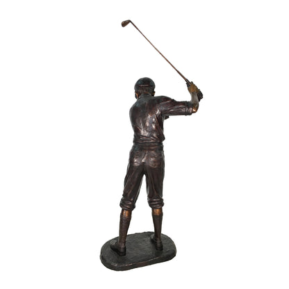 Life-size Male Golfer Bronze Statue