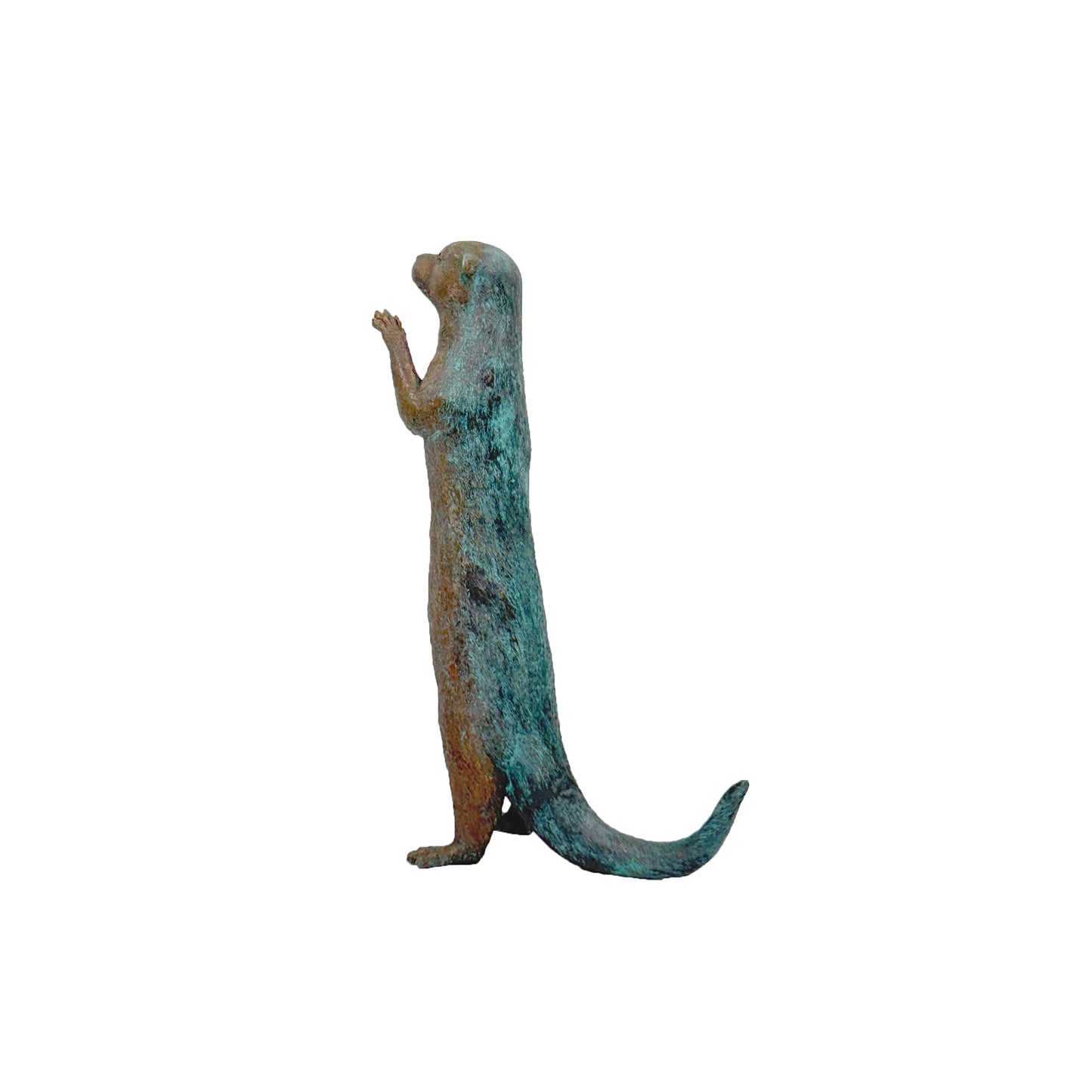 Standing Otter Bronze Fountain Statue