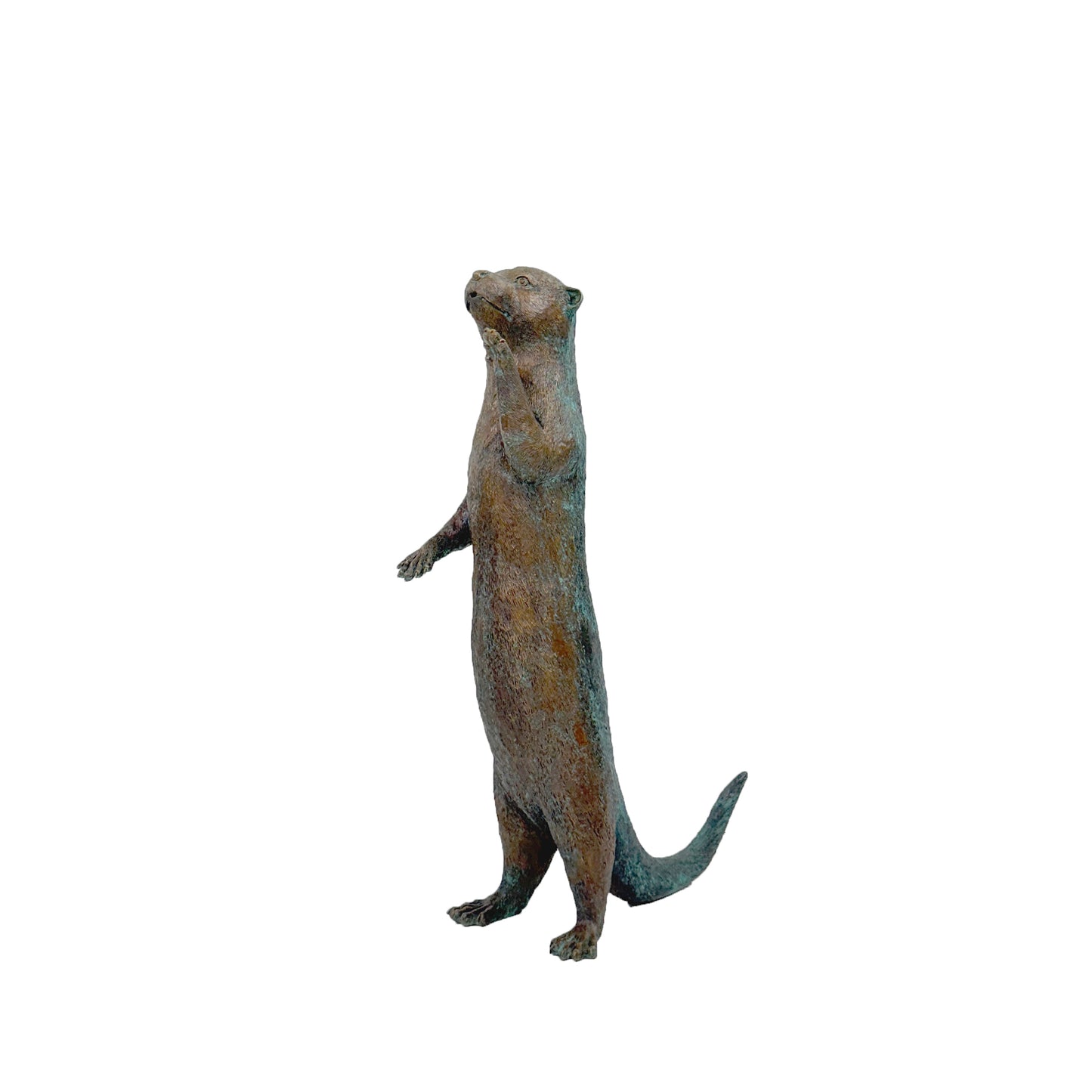 Standing Otter Bronze Fountain Statue