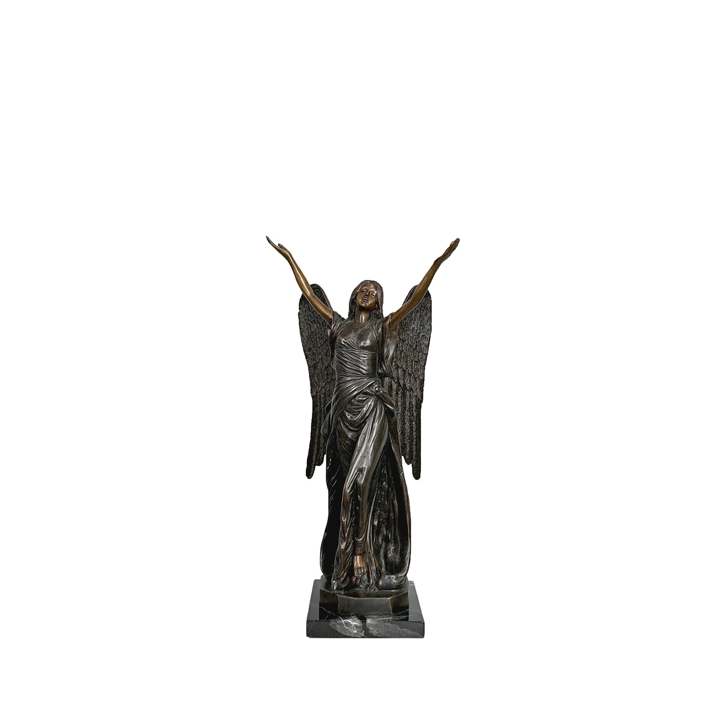 Small Standing Angel Table-top Bronze Statue