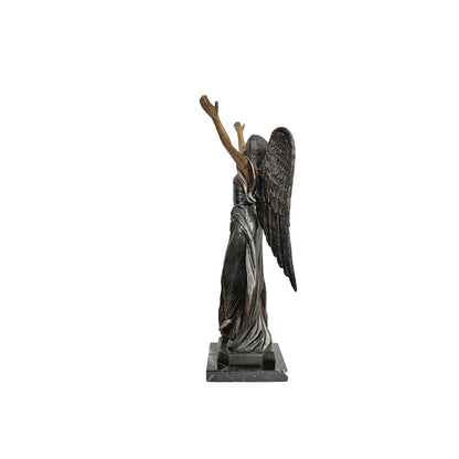 Small Standing Angel Table-top Bronze Statue