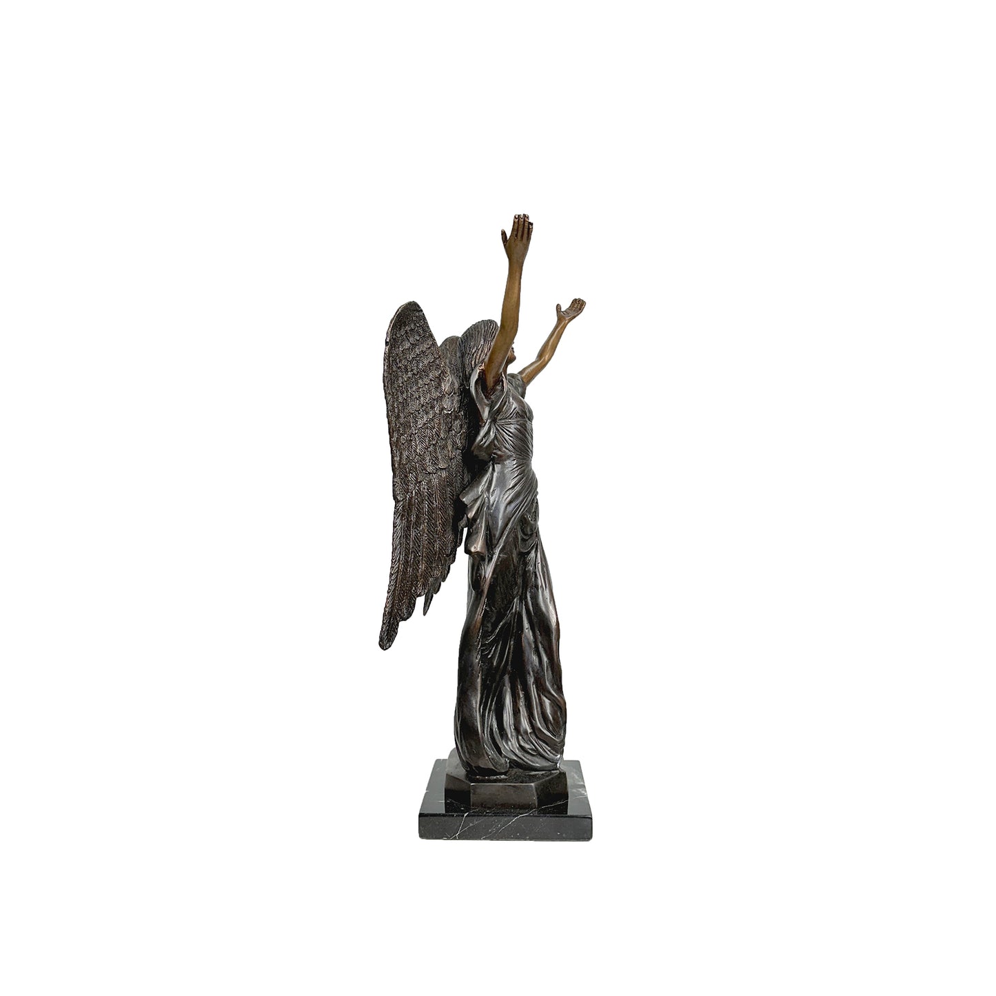 Small Standing Angel Table-top Bronze Statue