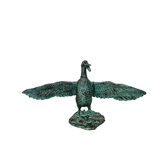 Standing Duck Bronze Fountain Statue