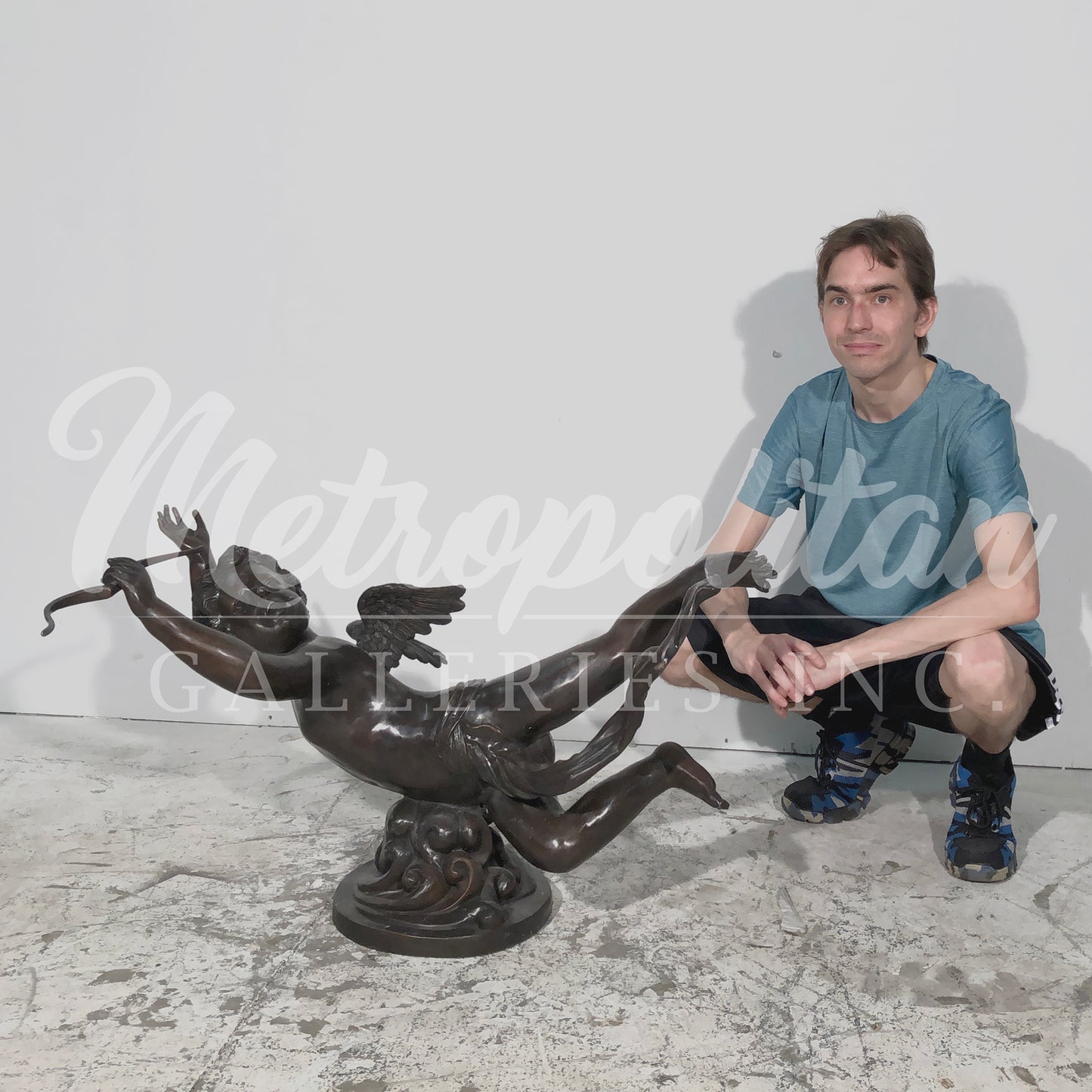 Cupid Coffee Table Bronze Statue