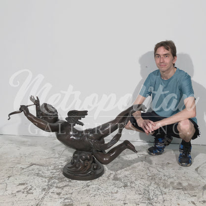Cupid Coffee Table Bronze Statue