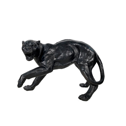 Fighting Panthers Bronze Statue Set