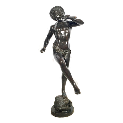 Classical Boy with Flute Bronze Fountain Statue