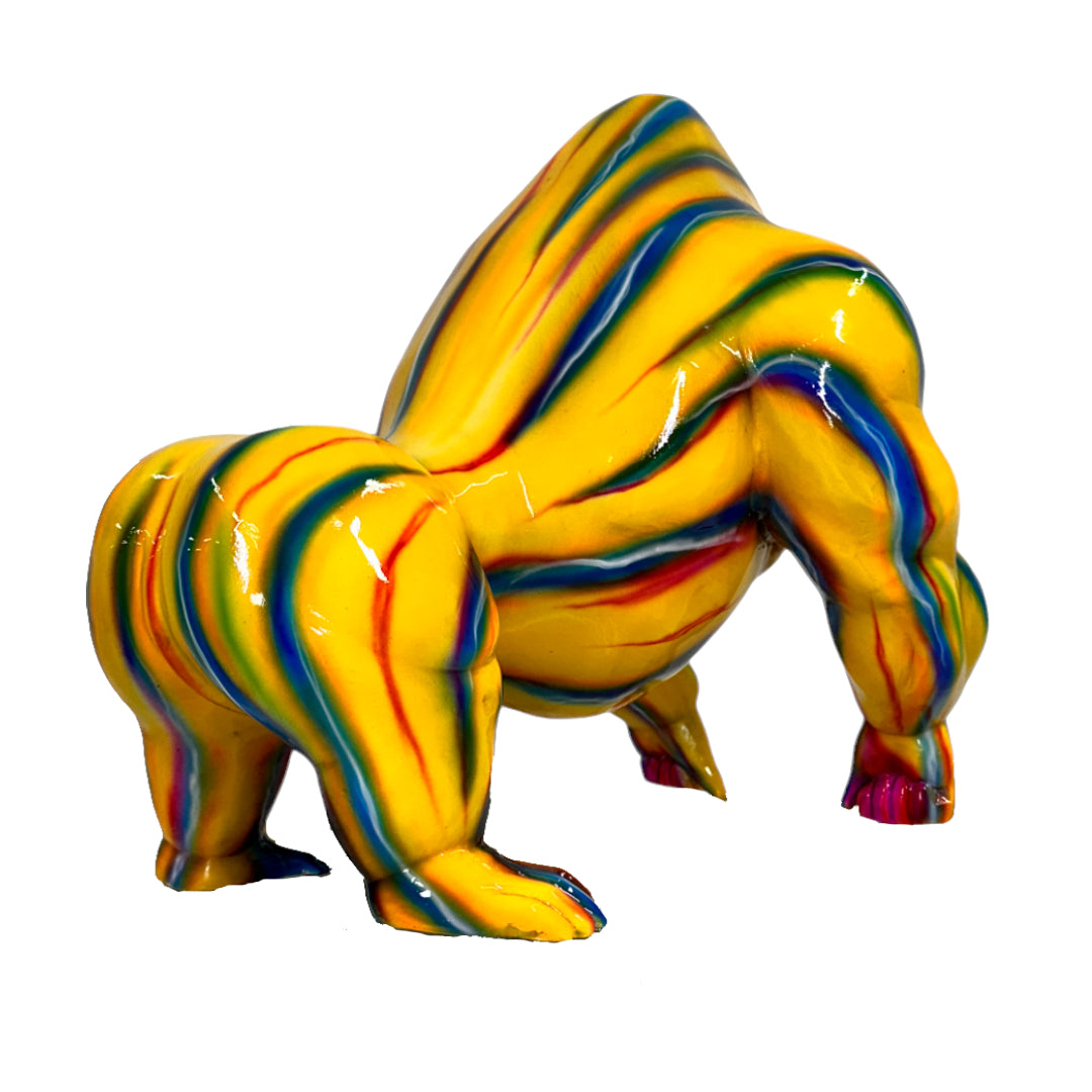 ColorSplash Gorilla Bronze Statue