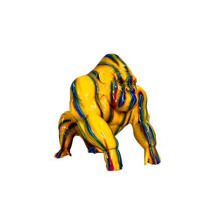 ColorSplash Gorilla Bronze Statue