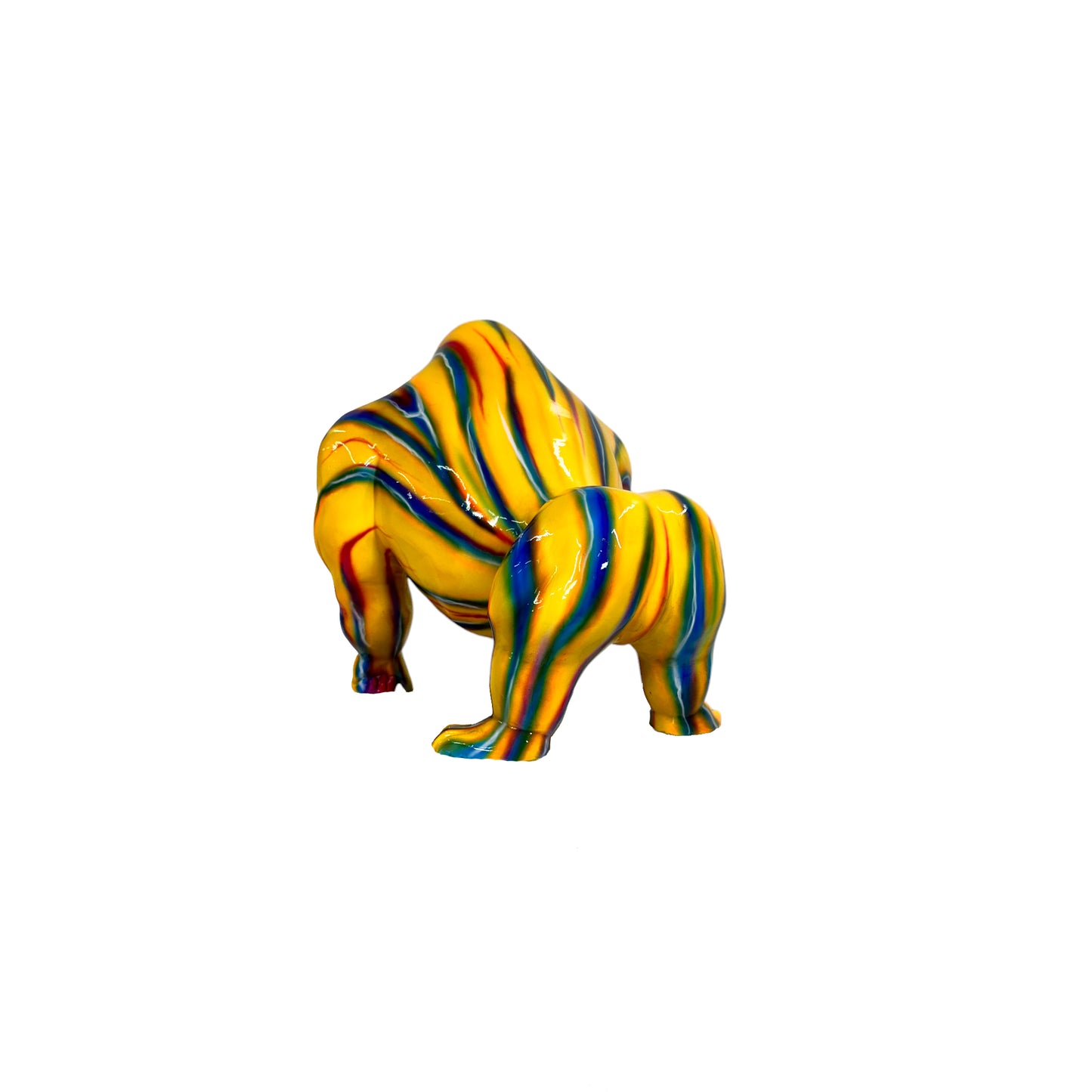 ColorSplash Gorilla Bronze Statue