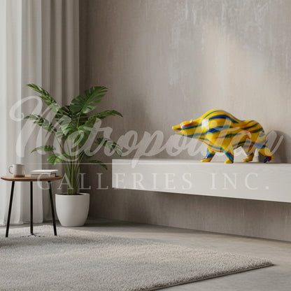 ColorSplash Bear Bronze Statue