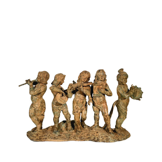 Musical Children Bronze Statue