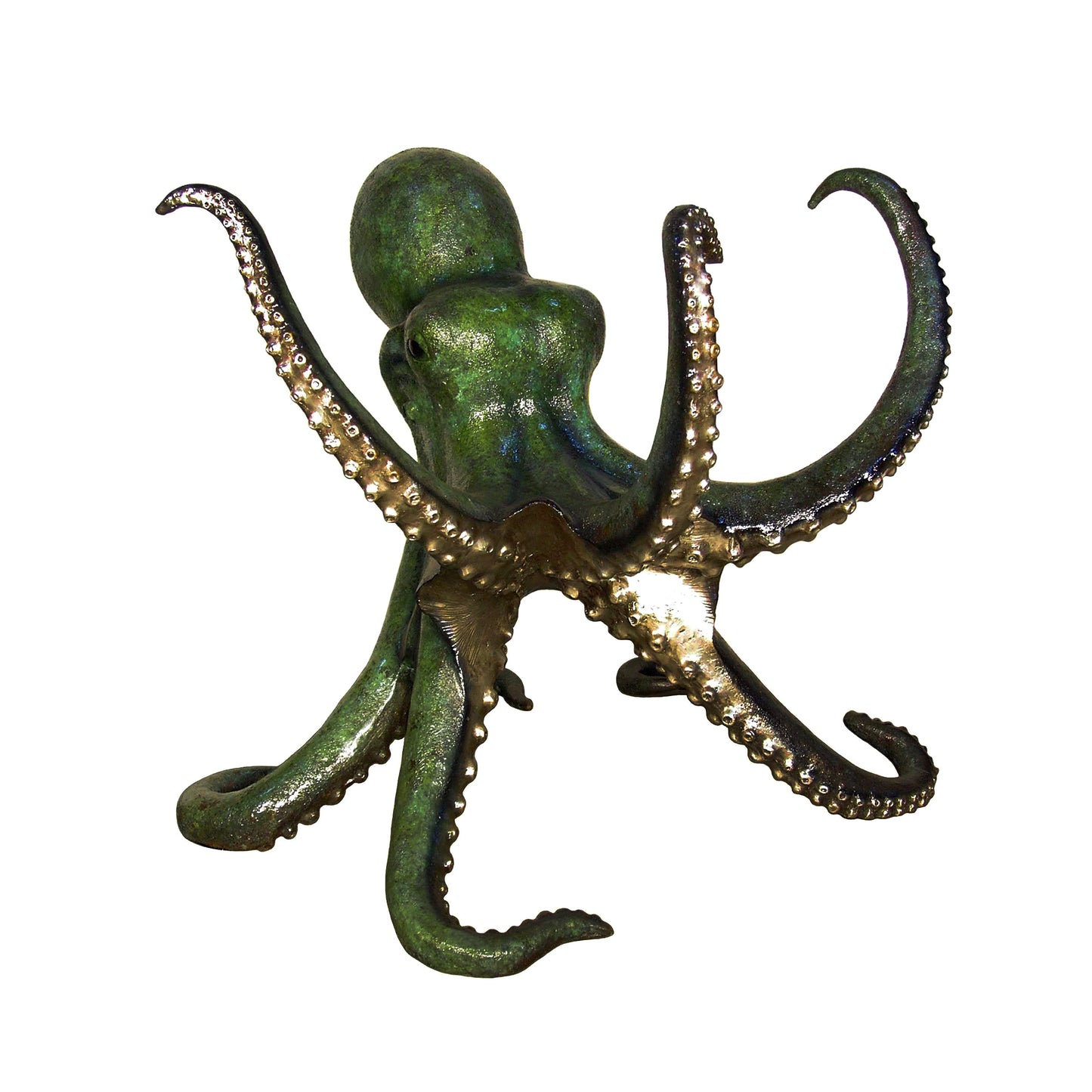 Octopus Bronze Table Base Statue