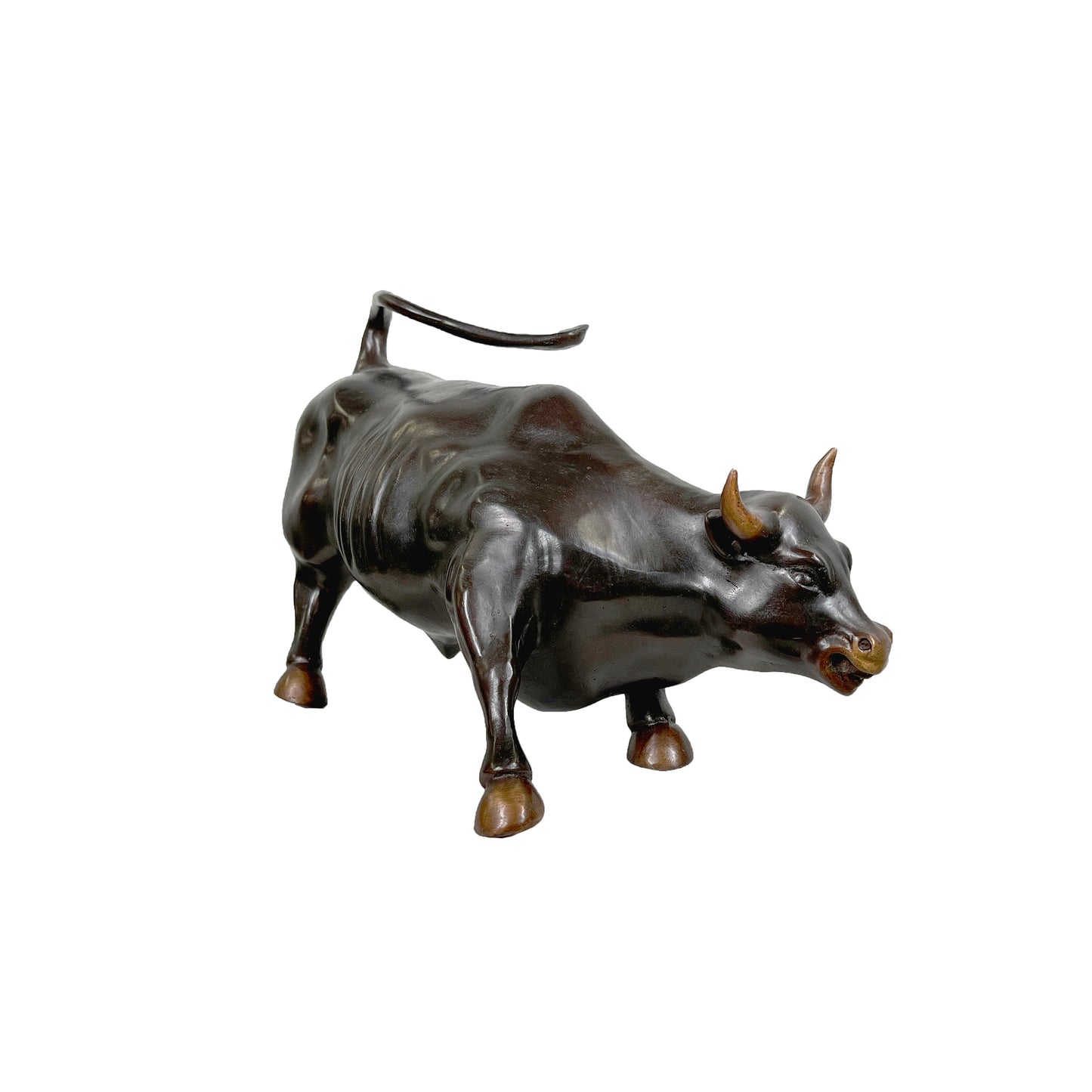 Small Wall Street Bull Bronze Table-top Statue