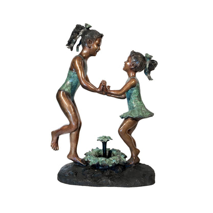 Beach Girls Fountain Bronze Statue