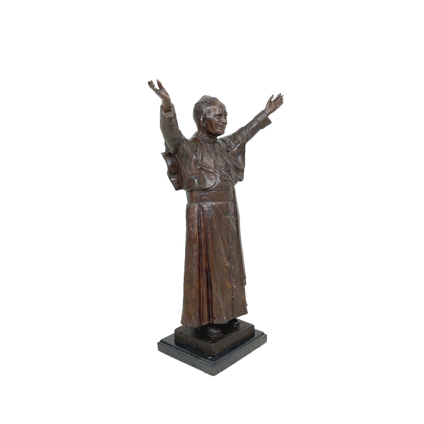 Pope John Paul II Table-top Bronze Statue