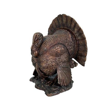 Male Turkey Bronze Statue