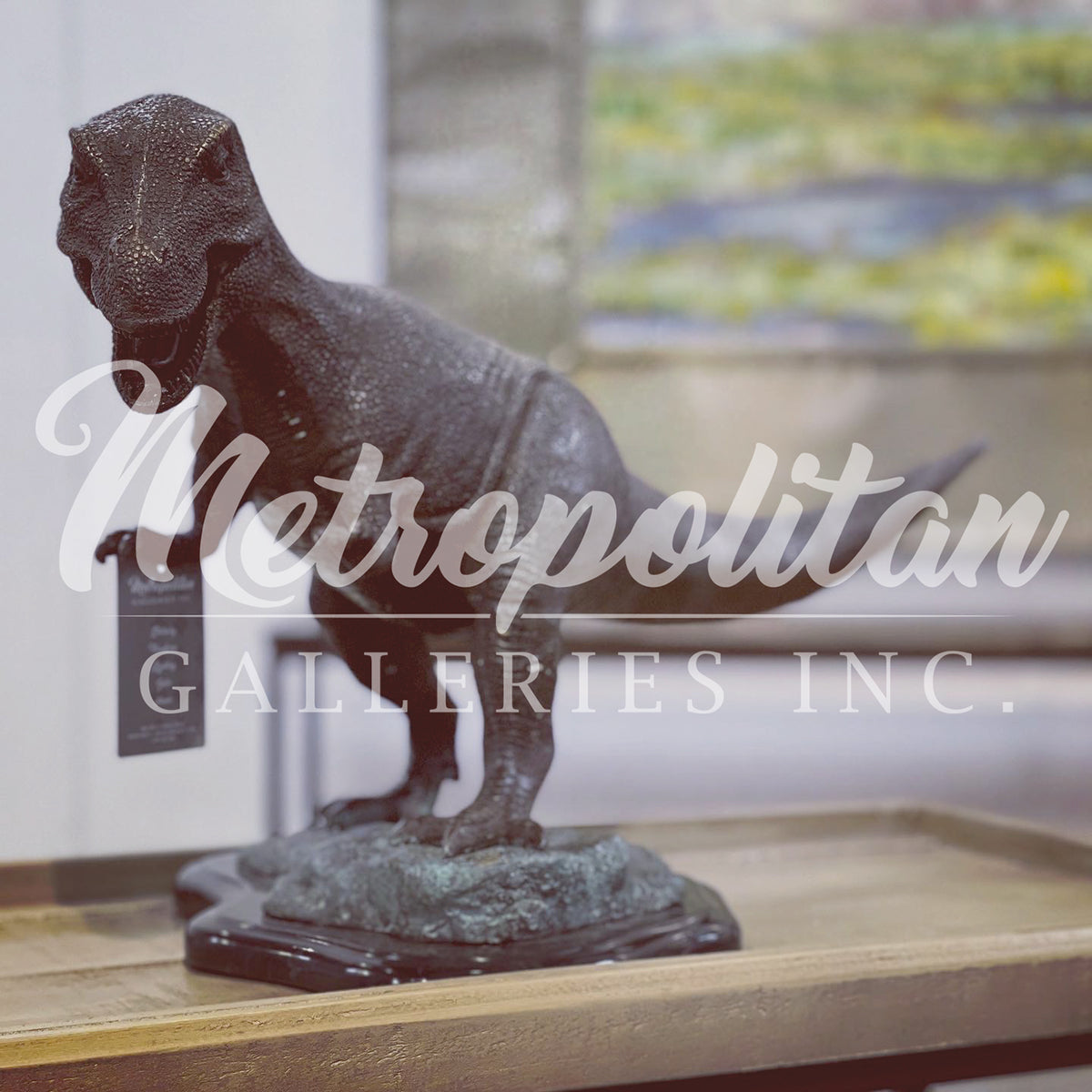 T-Rex Dinosaur Bronze Statue - Museum-Quality Tyrannosaurus Rex ...