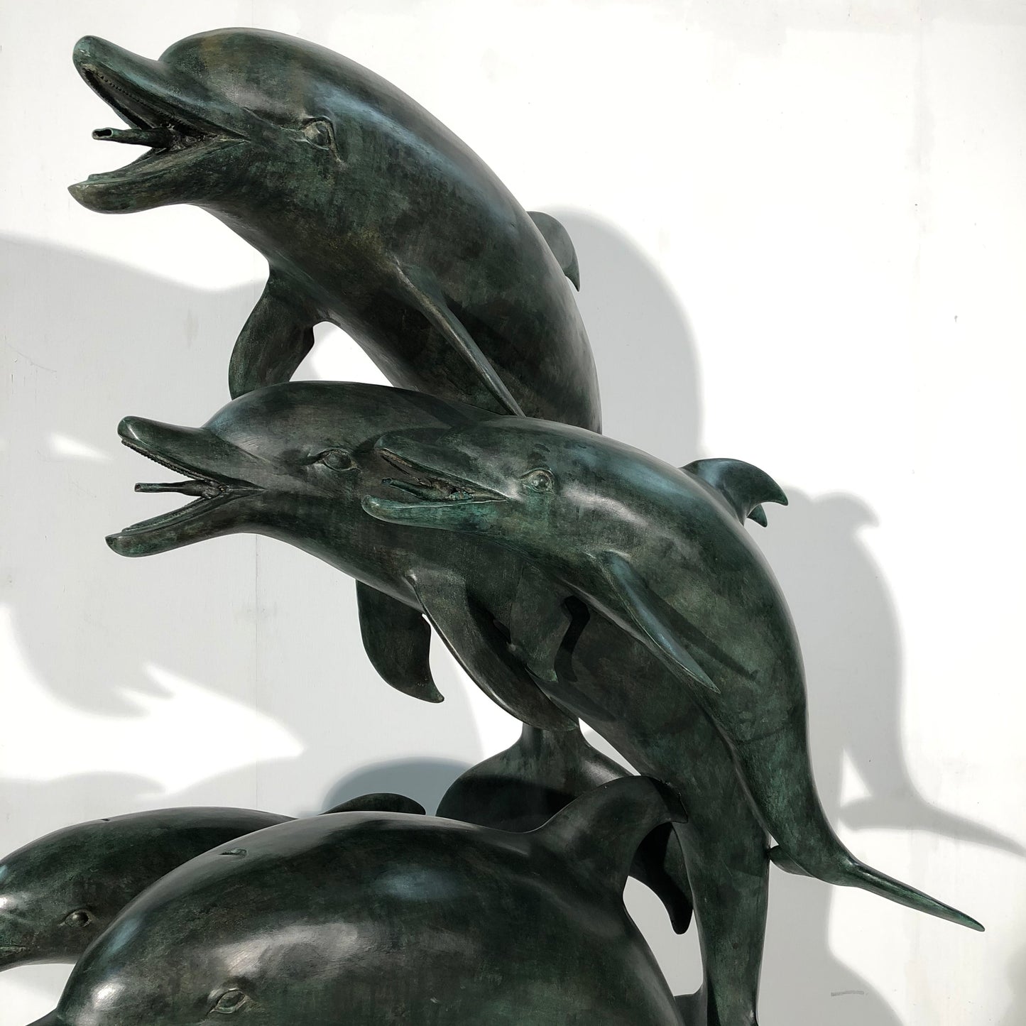 Five Jumping Dolphins Fountain Bronze Statue