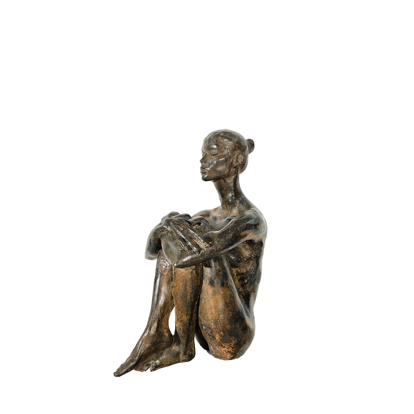 Serenity Lady Table-top Bronze Statue