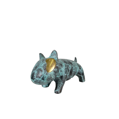 Contemporary Spuds Dog Table-top Bronze Statue